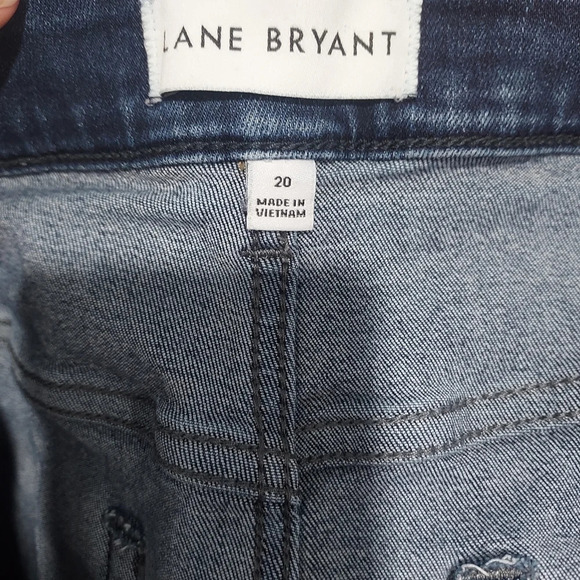 Lane Bryant Dark Wash Mid-Rise Straight Denim Jeans in Size 20 - Picture 11 of 13